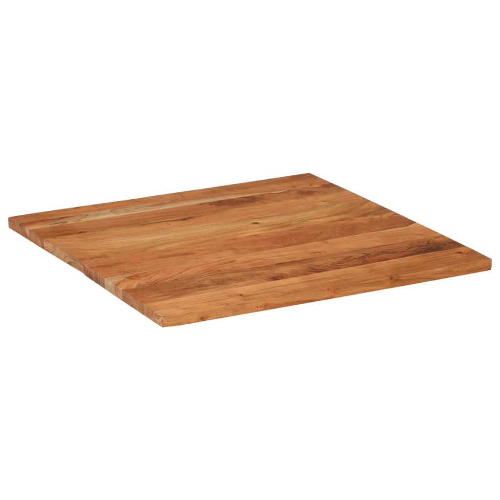 Table Top 27.6"x27.6"x1.5" Square Solid Wood Acacia