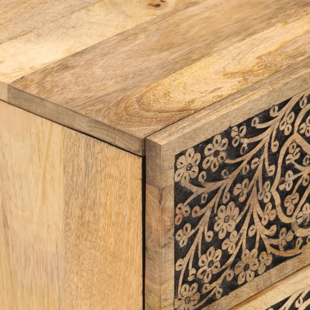 Bedside Cabinets 2 pcs 15.7"x13"x18.1" Solid Wood Mango