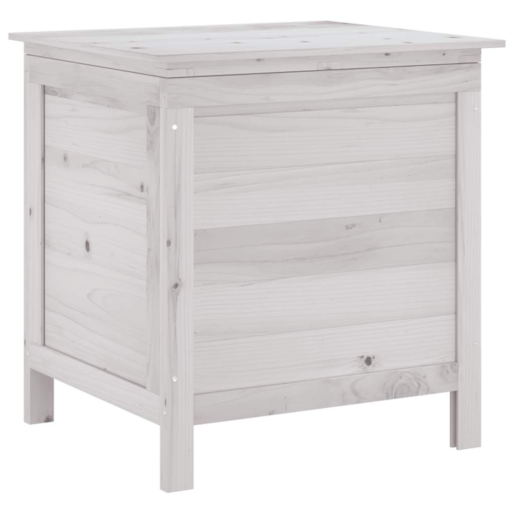 Garden Storage Box White Solid fir wood Medium Garden Storage Box