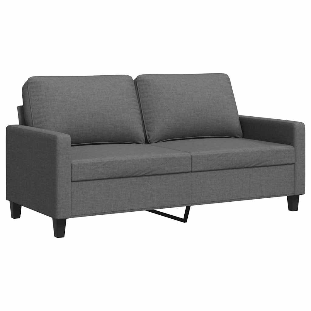 2-seater Sofa Dark grey Fabric (100% polyester), metal, textilene