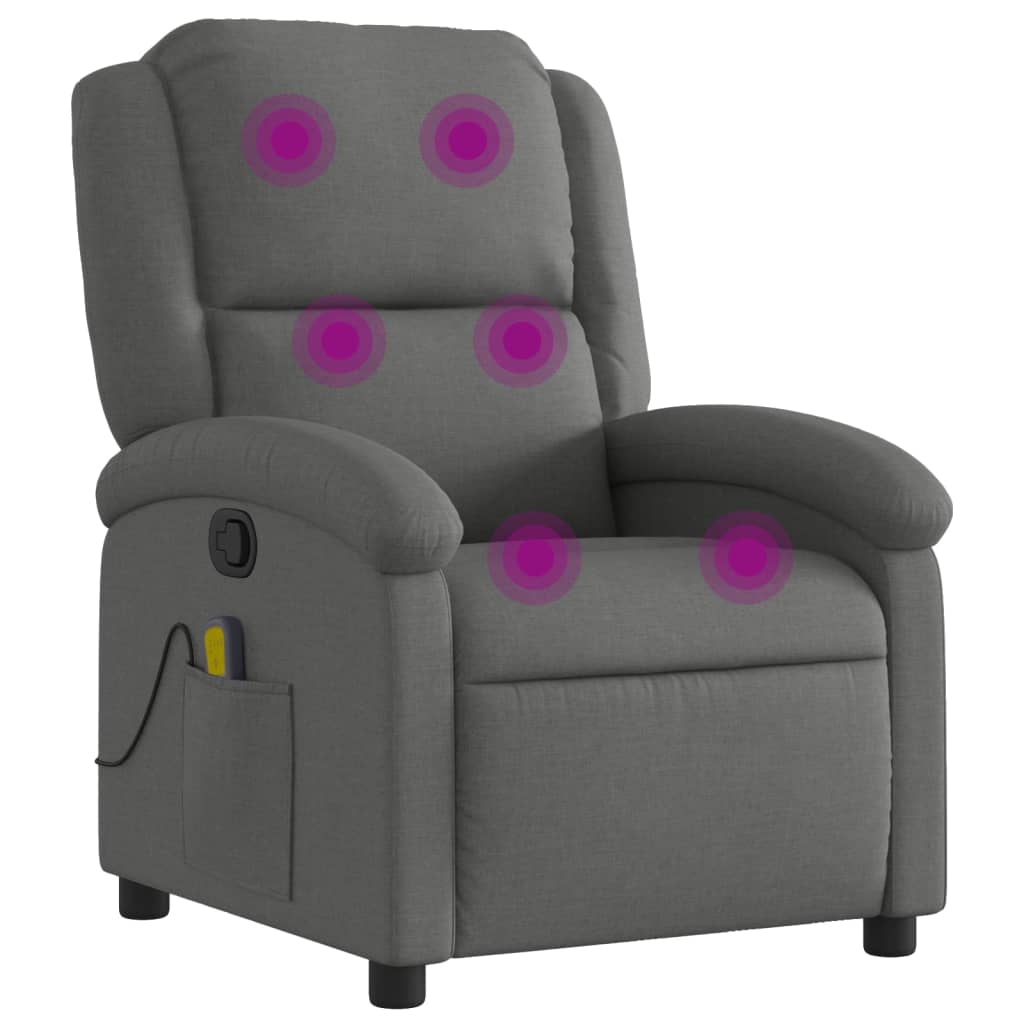 Massage Recliner Chair Dark grey