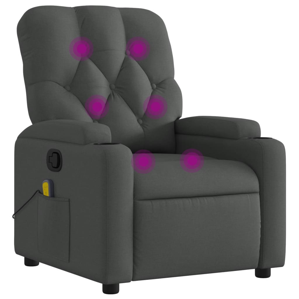 Massage Recliner Chair Dark grey