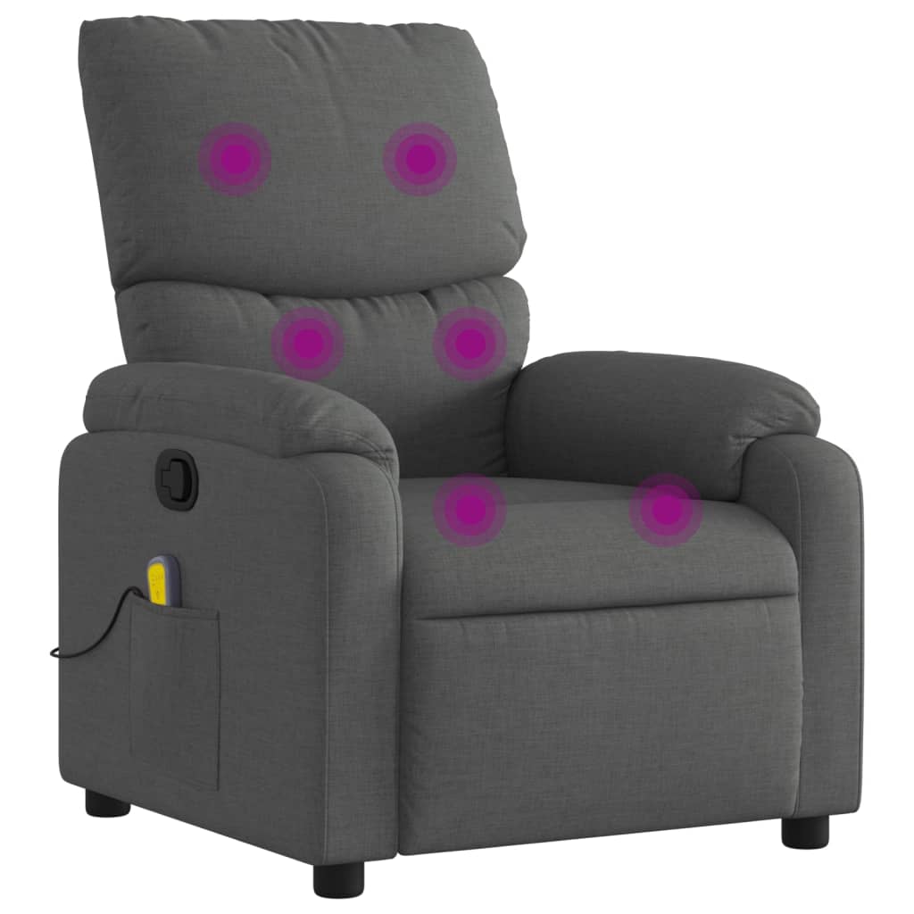 Massage Recliner Chair Dark grey