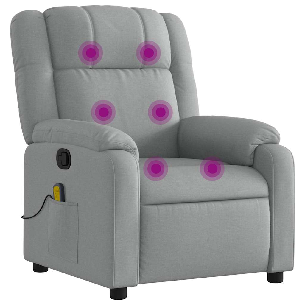 Massage Recliner Chair Light grey