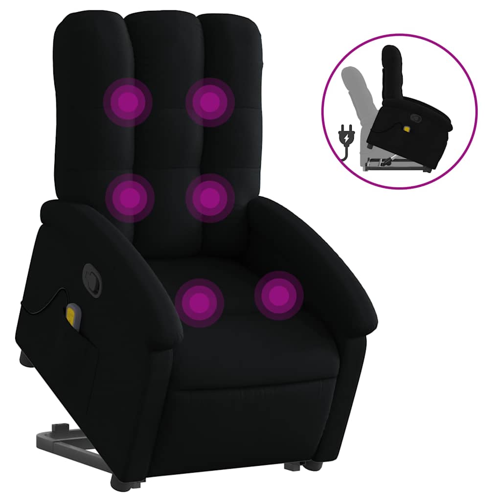 Stand Up Massage Recliner Chair Black