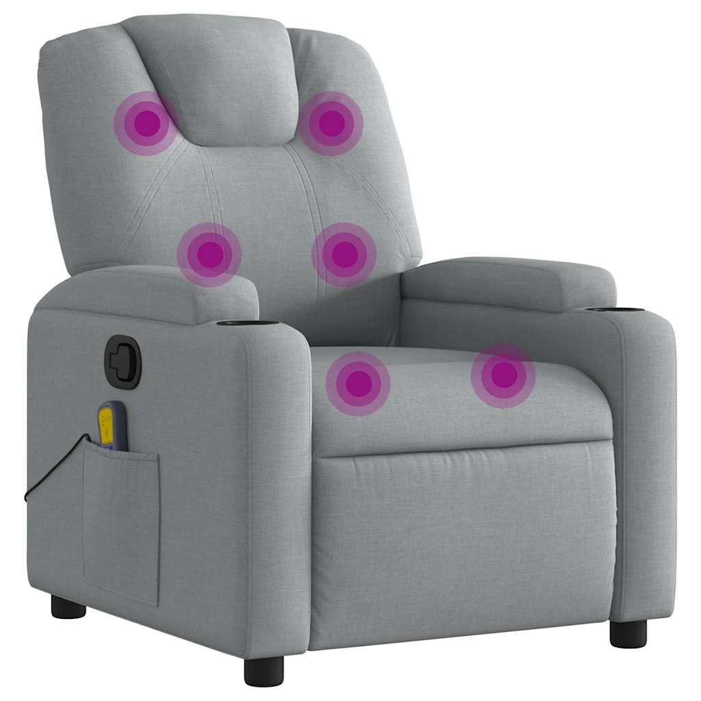 Massage Recliner Chair Light grey