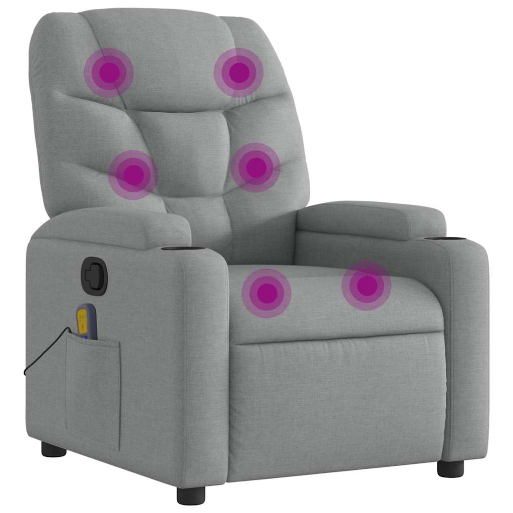 Massage Recliner Chair Light grey