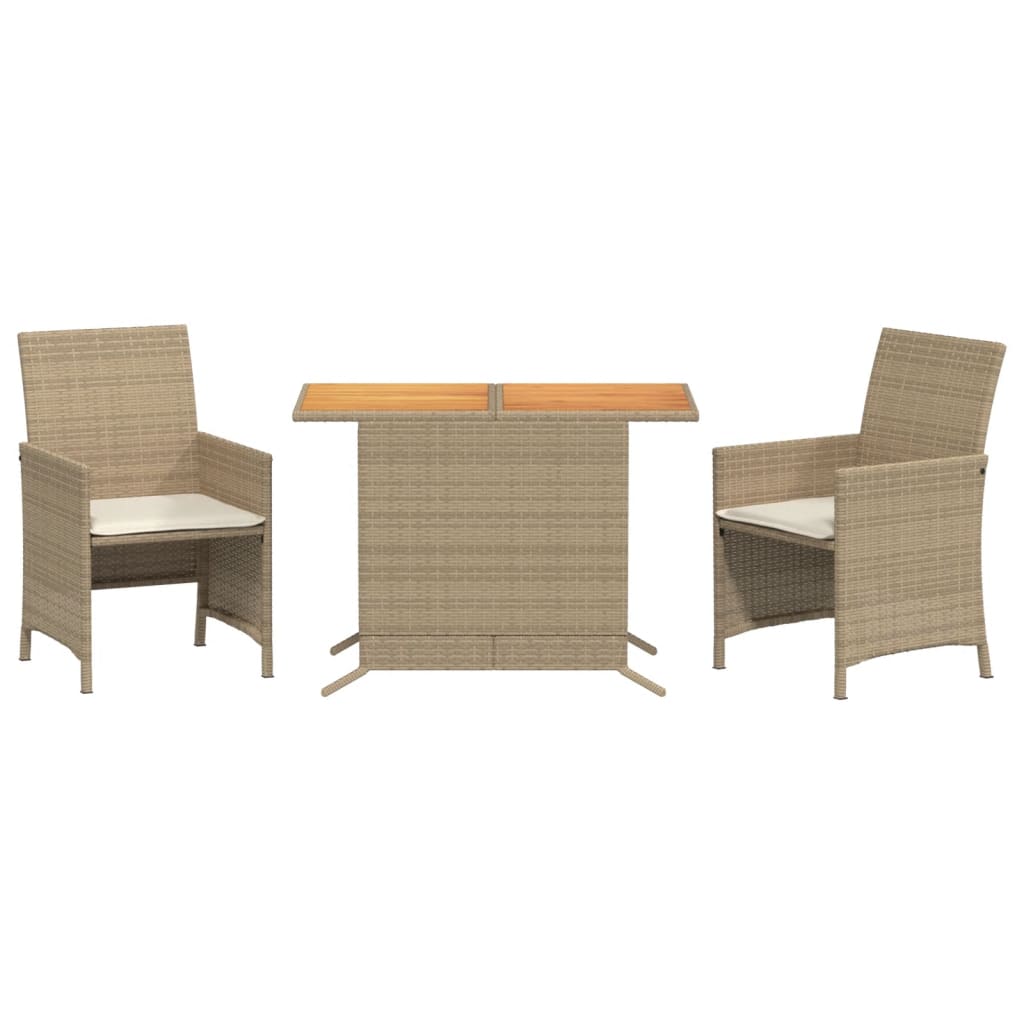 Bistro Set Beige, Cream White