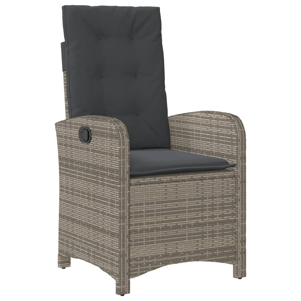 Reclining Garden Chair Gray