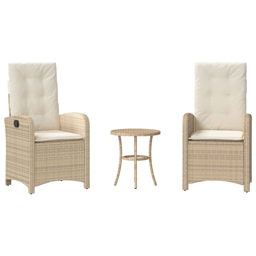 Bistro Set Beige, Cream