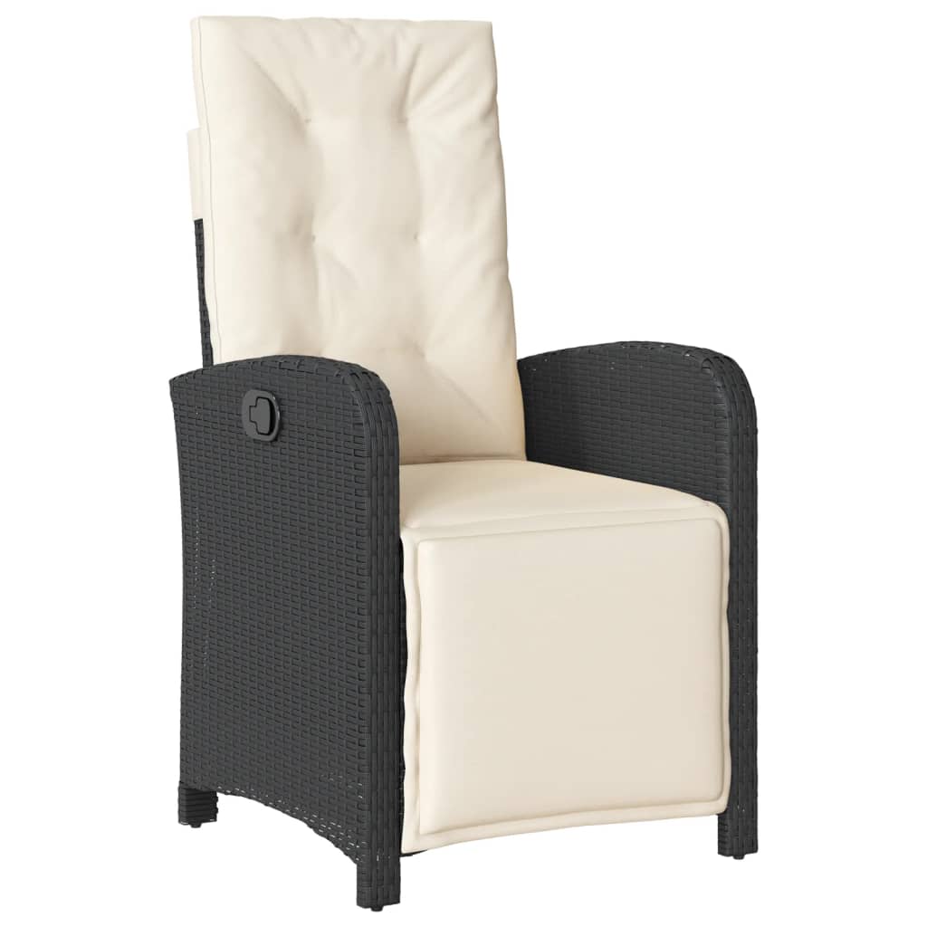 Reclining Garden Chair Black