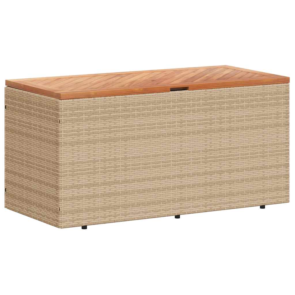 Garden Storage Box Beige and Brown