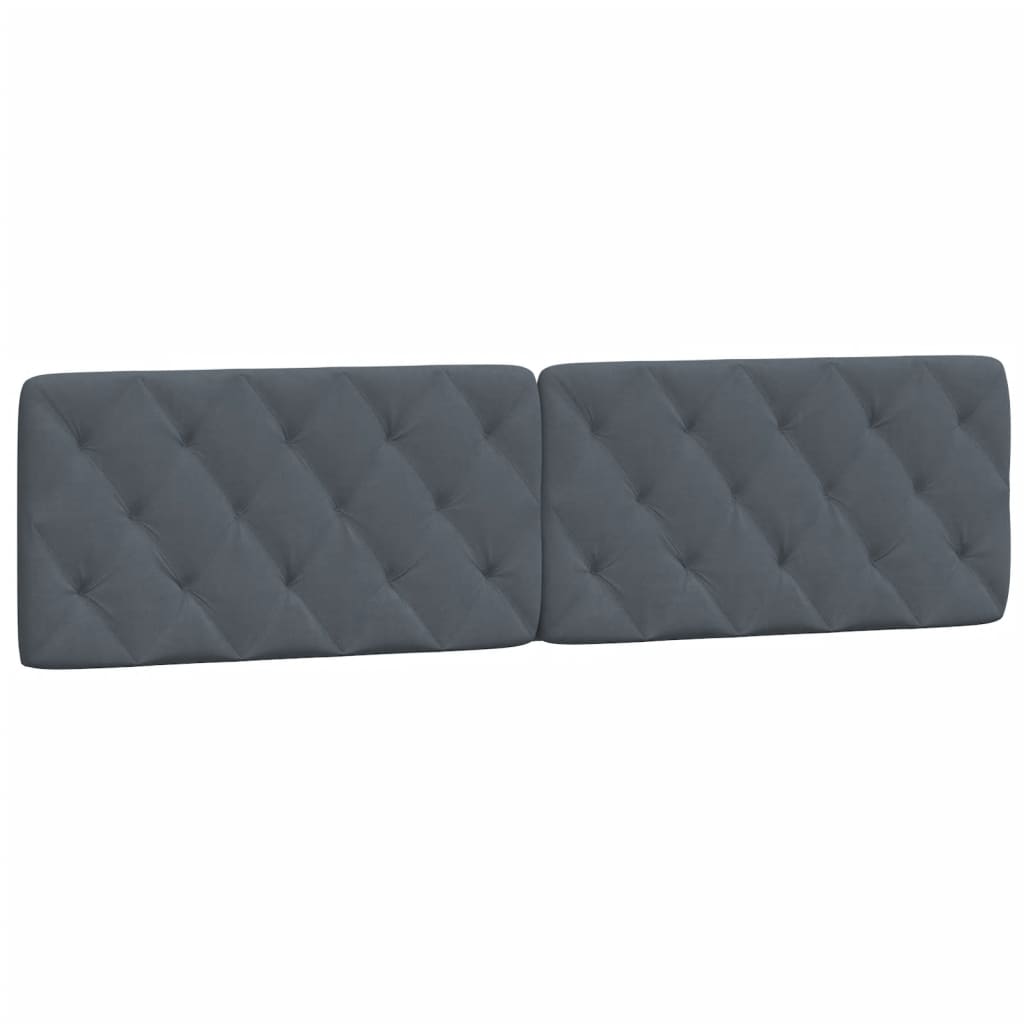 Headboard Cushion Dark Grey Velvet (100% polyester) Large