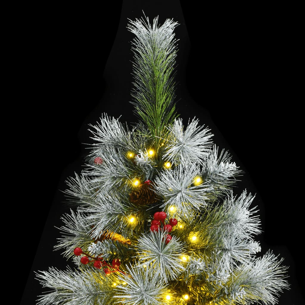 Artificial Hinged Christmas Tree 300 LEDs 94.5"