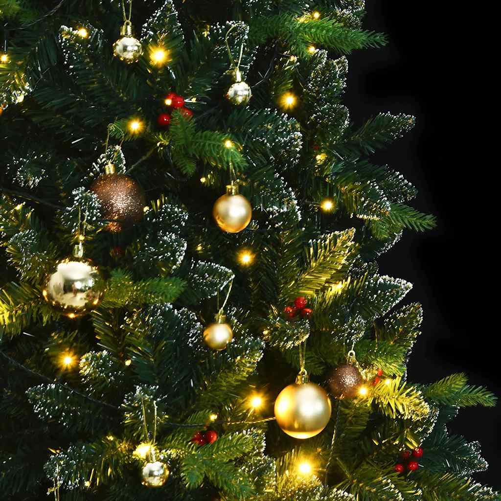 Artificial Hinged Christmas Tree 300 LEDs & Ball Set 70.9"