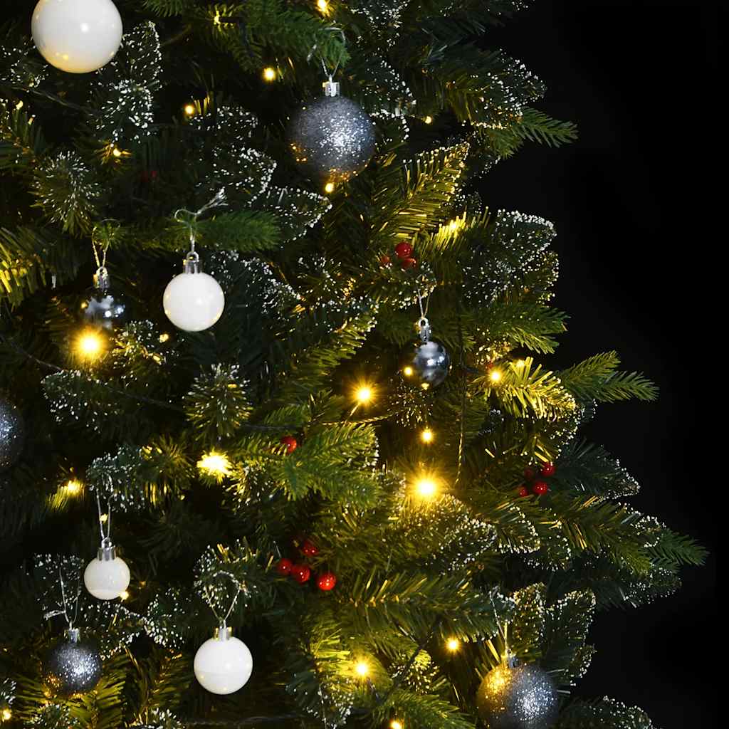 Artificial Hinged Christmas Tree Green PVC, PE, Metal Medium