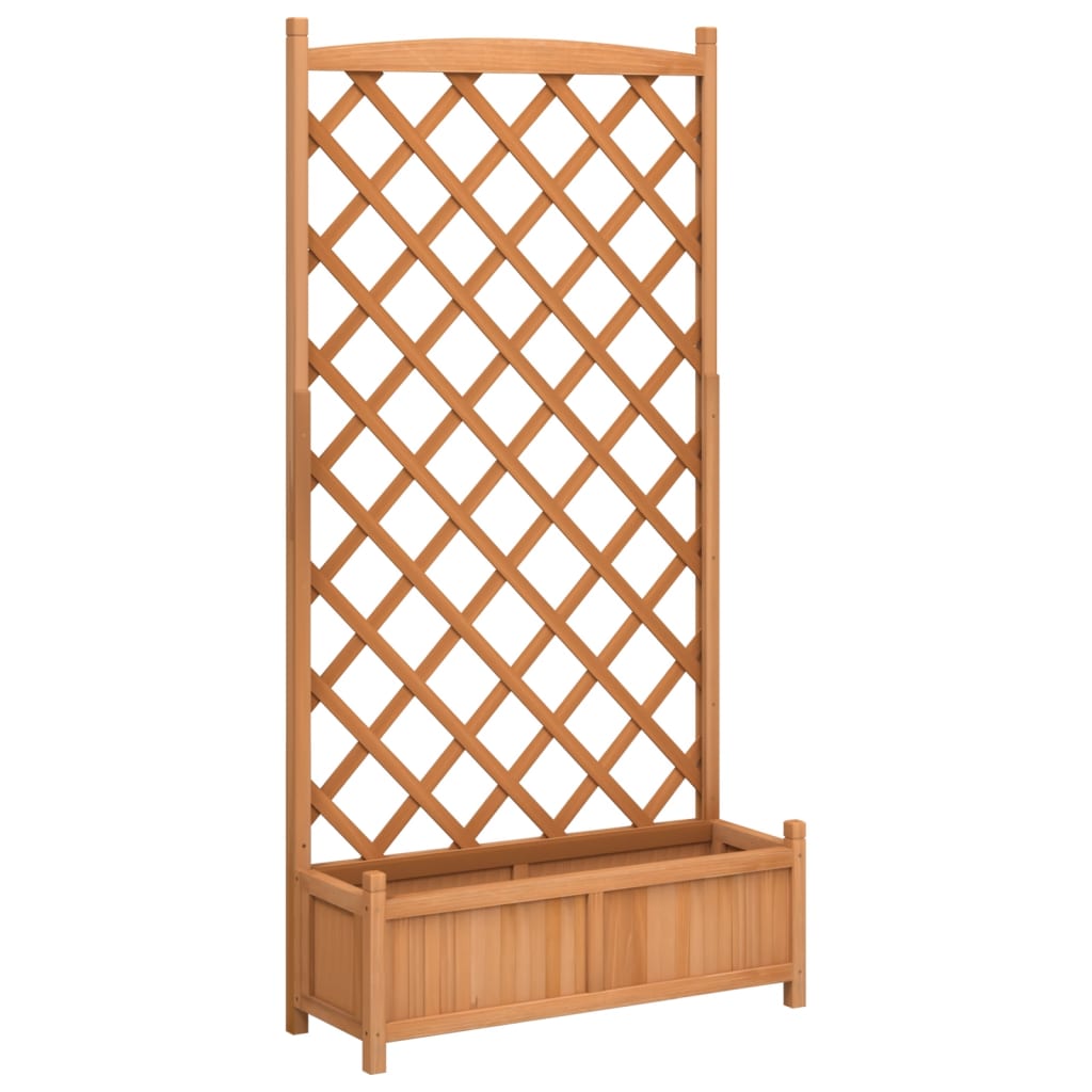Planter Brown Solid fir wood Standard Planters Planter