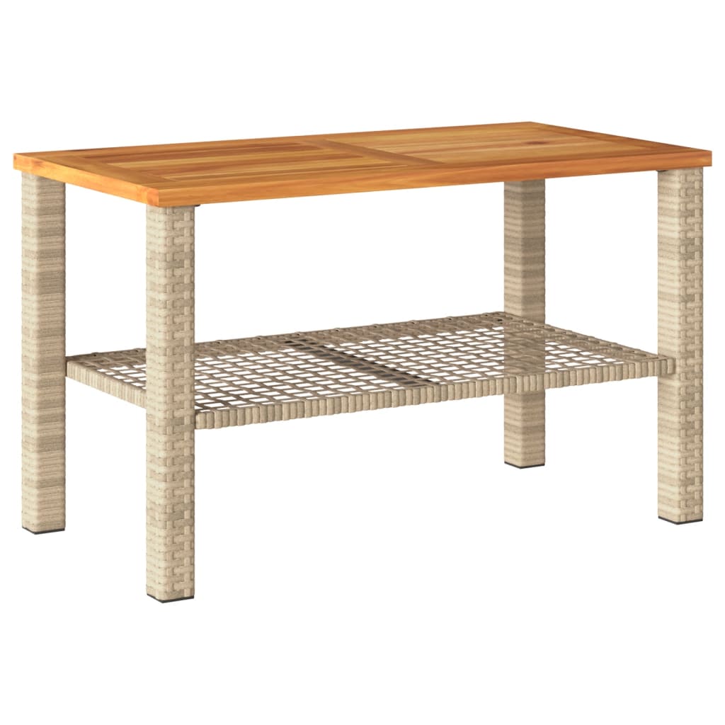Garden Table Beige and Brown