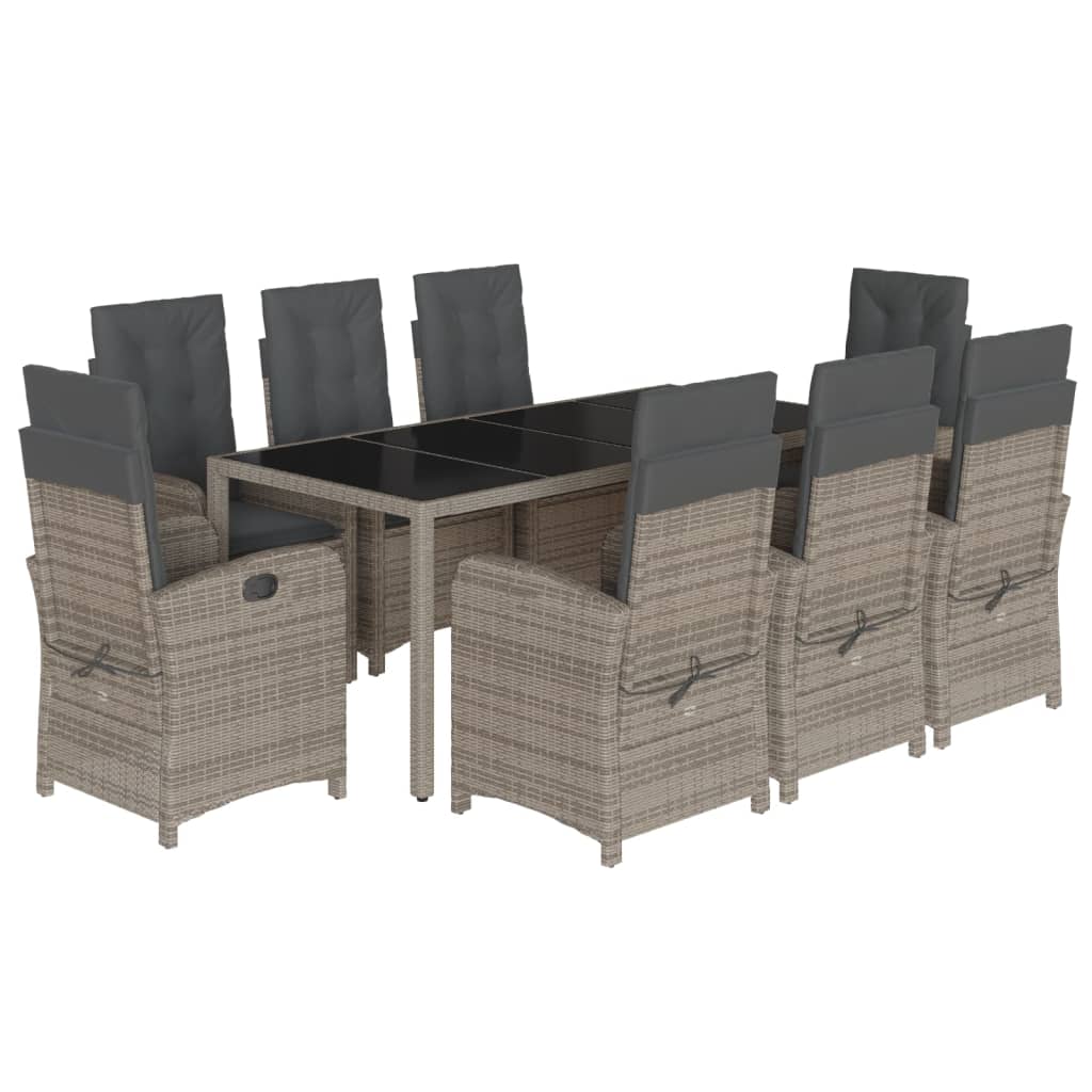 Garden Dining Set Grey