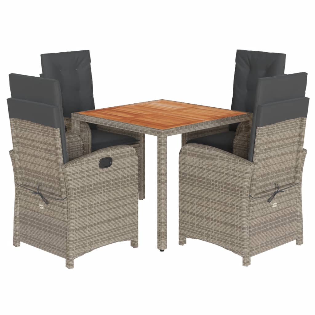 Garden Dining Set Grey, Dark Grey