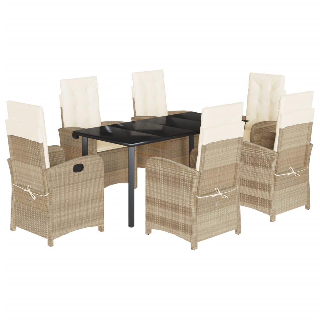 Garden Dining Set Beige