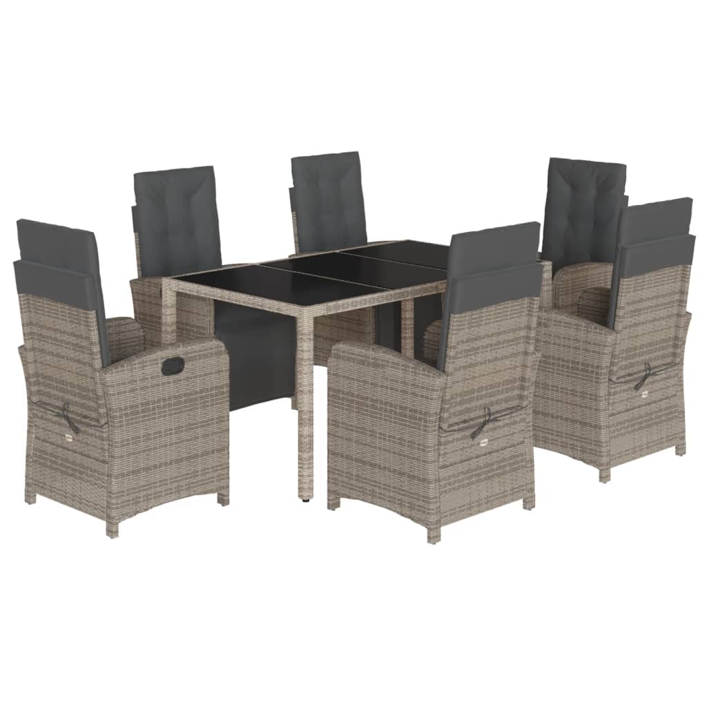 Garden Dining Set Grey
