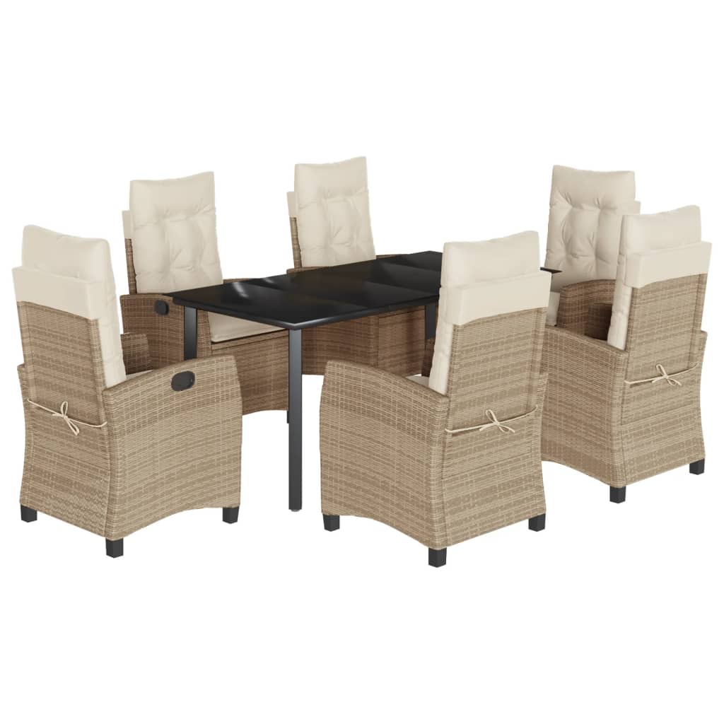 Garden Dining Set Beige