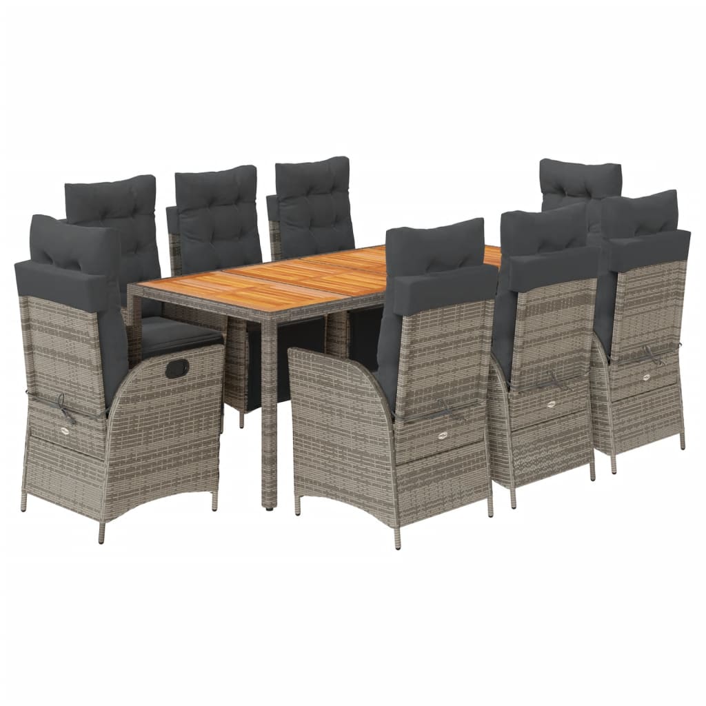 Garden Dining Set Grey