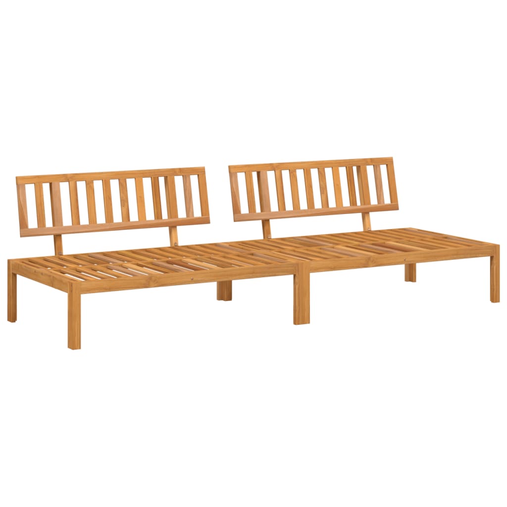 Pallet Sofa Natural Acacia Solid acacia wood with oil finish