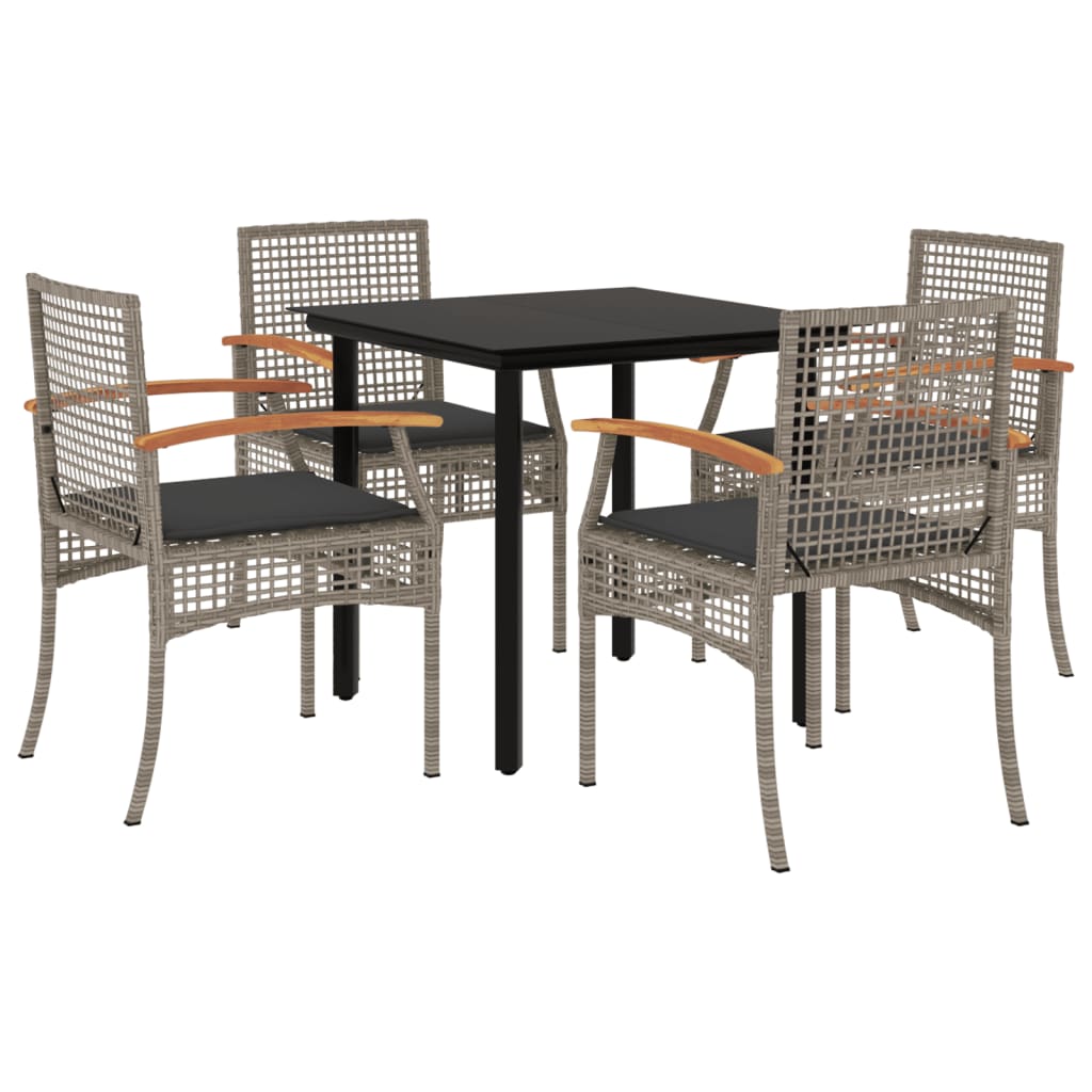 Garden Dining Set Grey