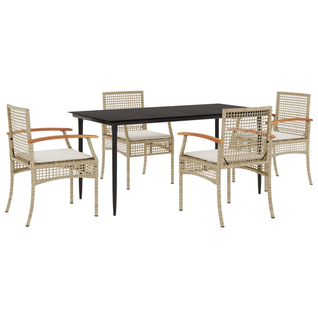 Garden Dining Set Beige