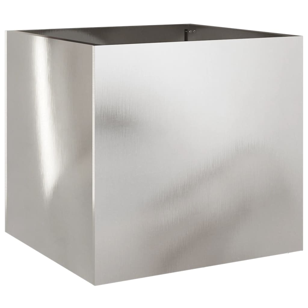 Planter Silver Stainless Steel Medium Durable Planter