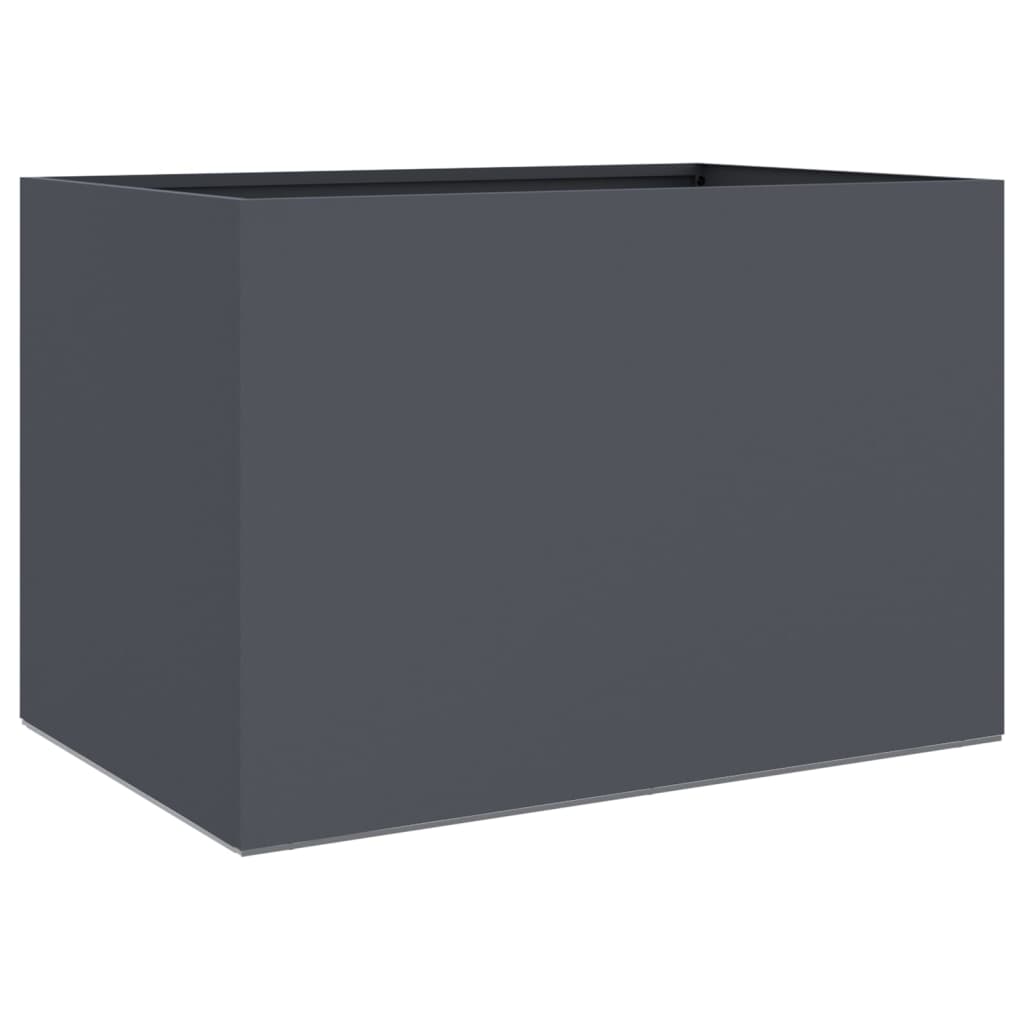 Planter Anthracite Cold-rolled steel 24.4 x 15.7 x 15.4 in