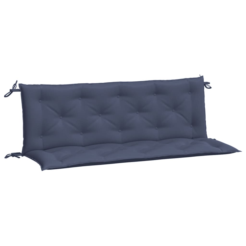 Garden Bench Cushion Set of 2 Navy Blue