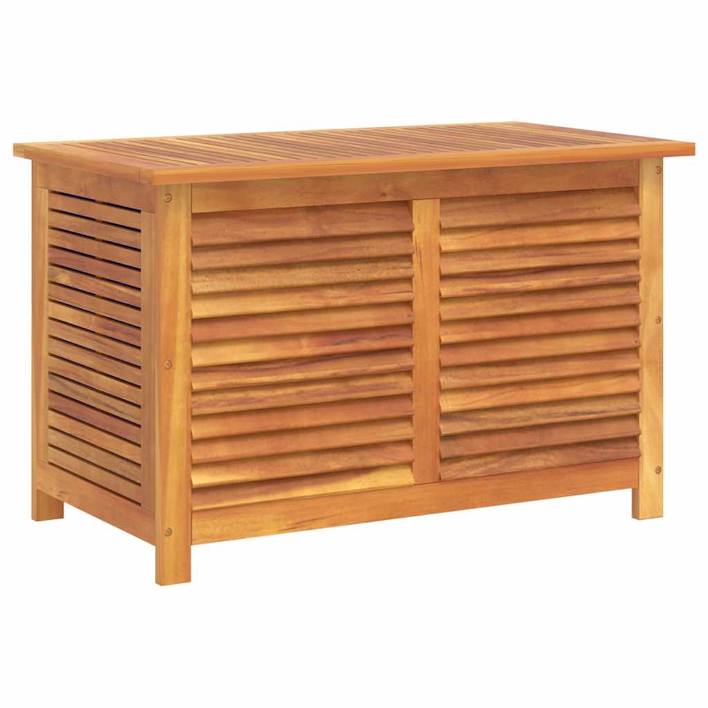 Garden Storage Box Natural Wood Solid Acacia Wood