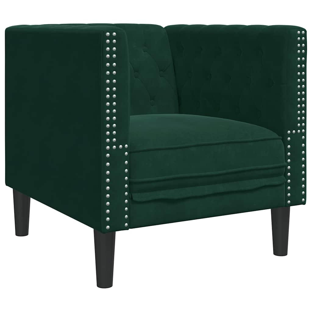 Chesterfield Sofa Chair Dark Green
