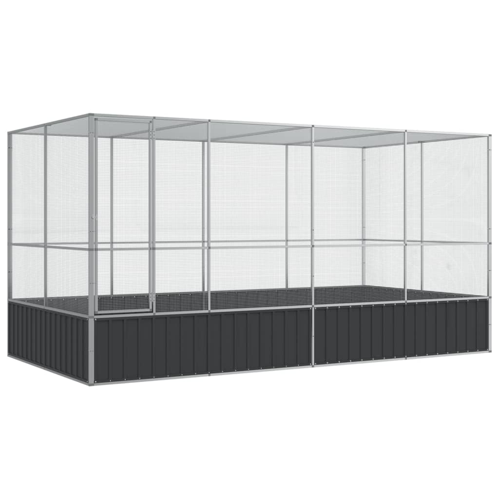 Aviary Silver Galvanized steel Large Durable Bird Aviary