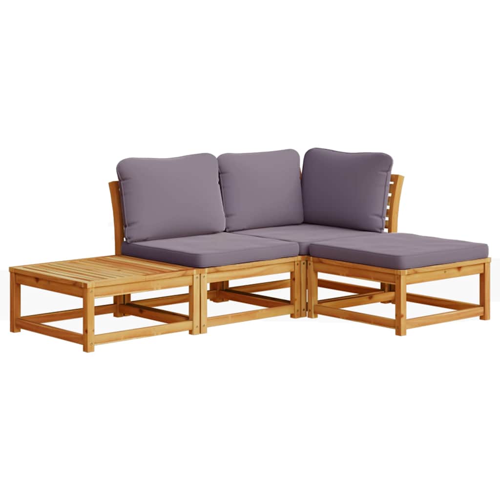 Garden Lounge Set Solid Wood Acacia Solid Acacia wood Standard