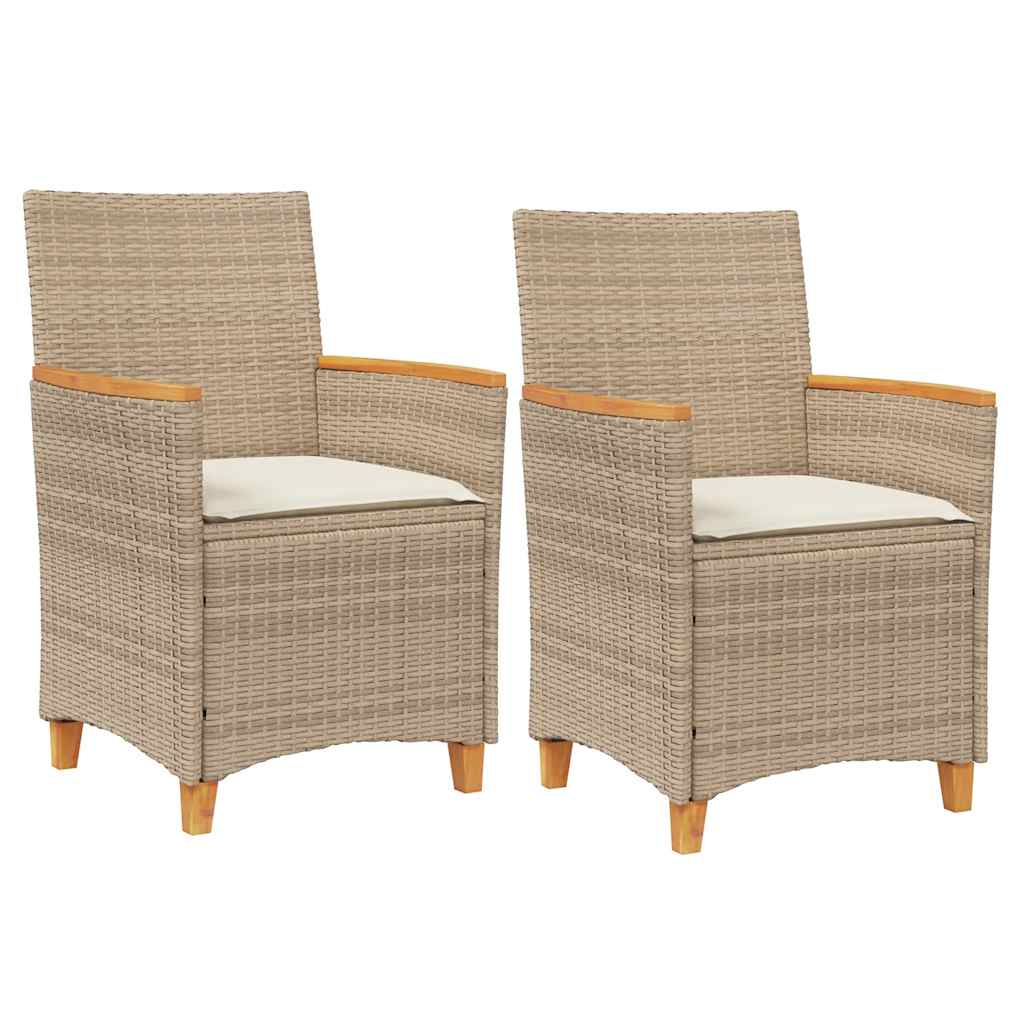 Garden Chair Beige PE rattan N/A UV-resistant materials
