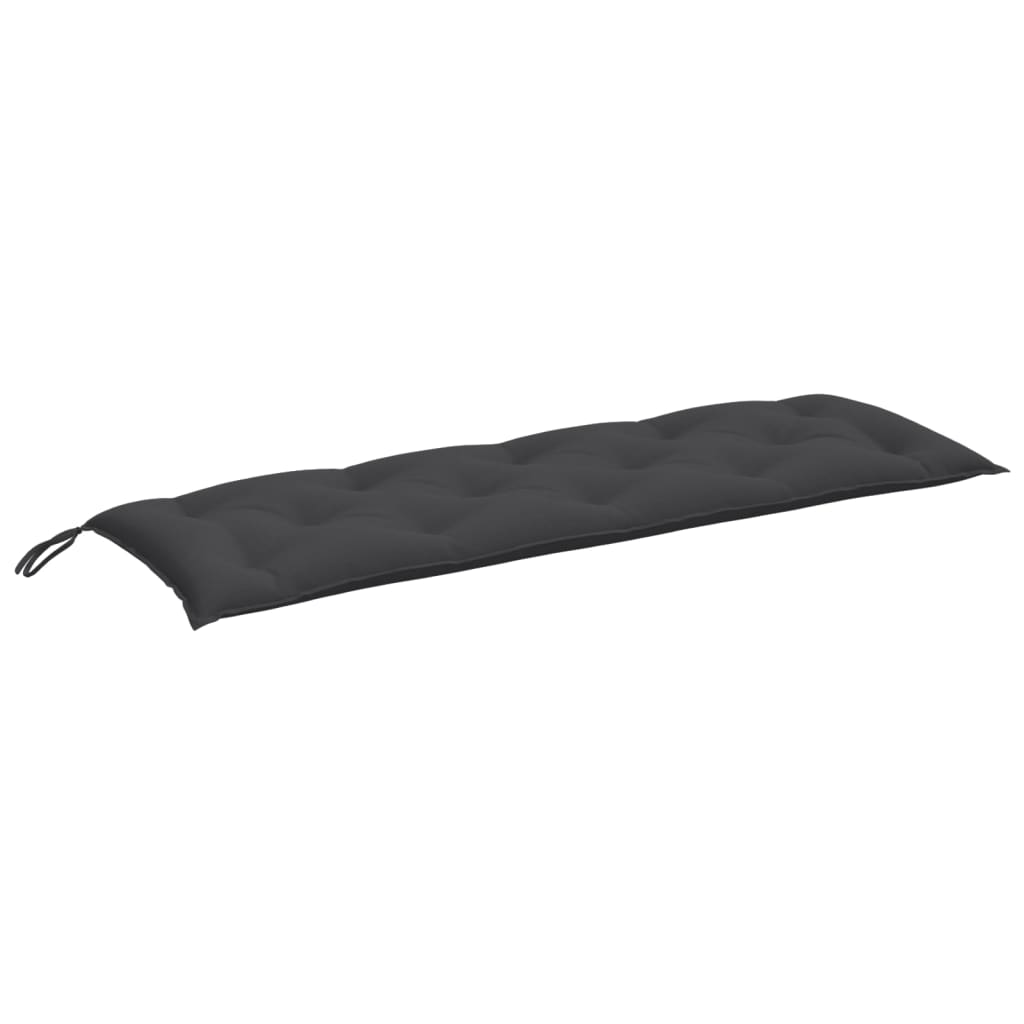 Garden Bench Cushion Melange Anthracite 100% Polyester