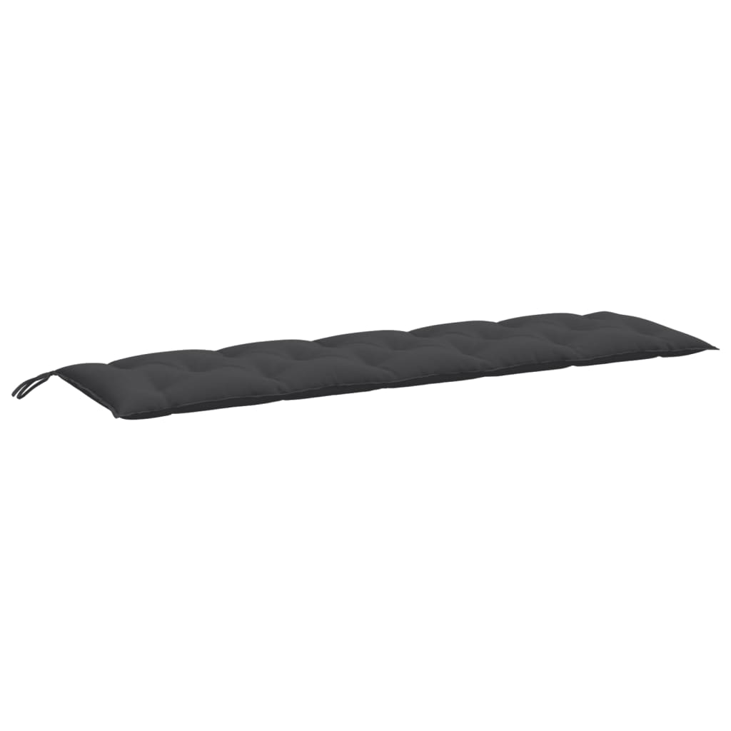 Garden Bench Cushion Melange Anthracite Fabric (100% polyester)