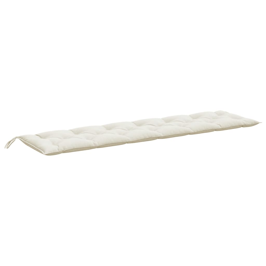 Garden Bench Cushion Melange Cream 100% polyester
