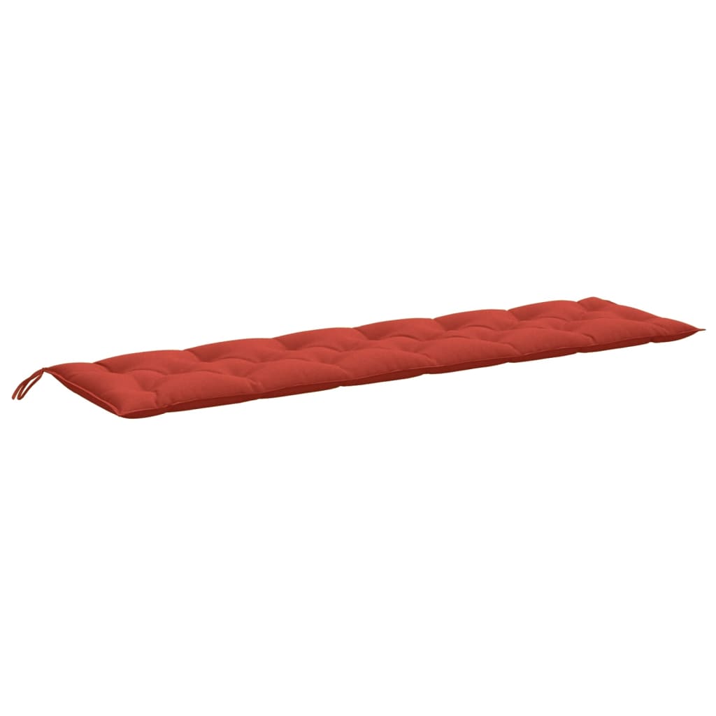 Garden Bench Cushion Melange Red 100% Polyester