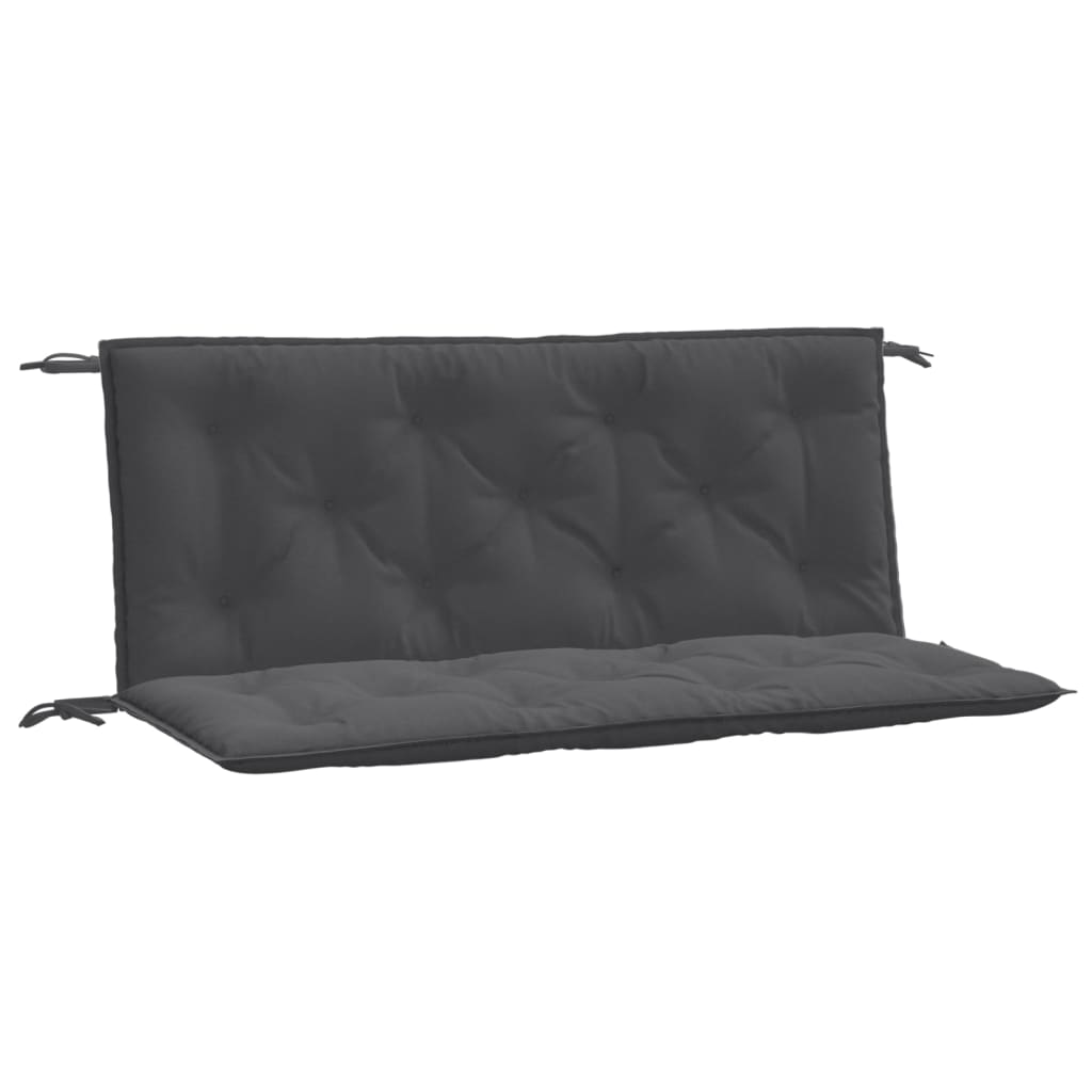 Garden Bench Cushion Melange Anthracite 100% polyester