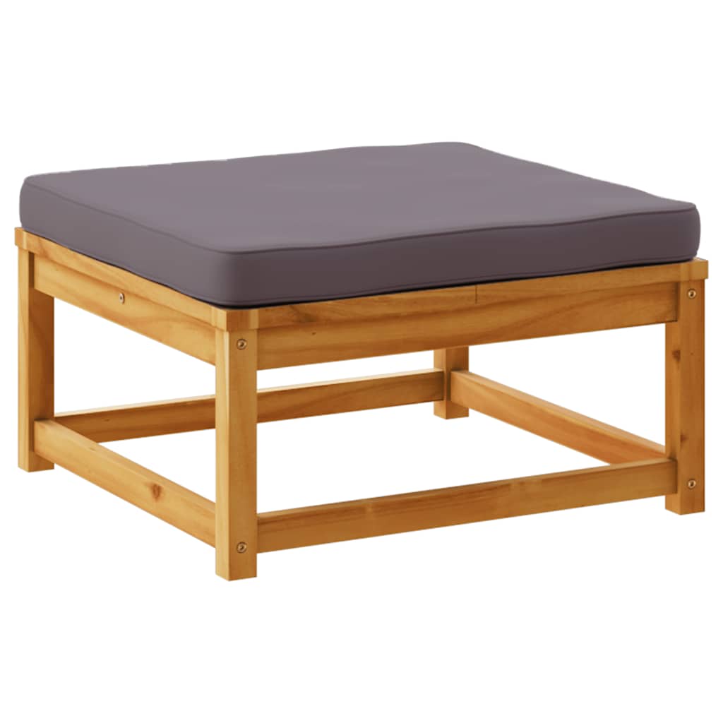 Garden Footstool Dark grey