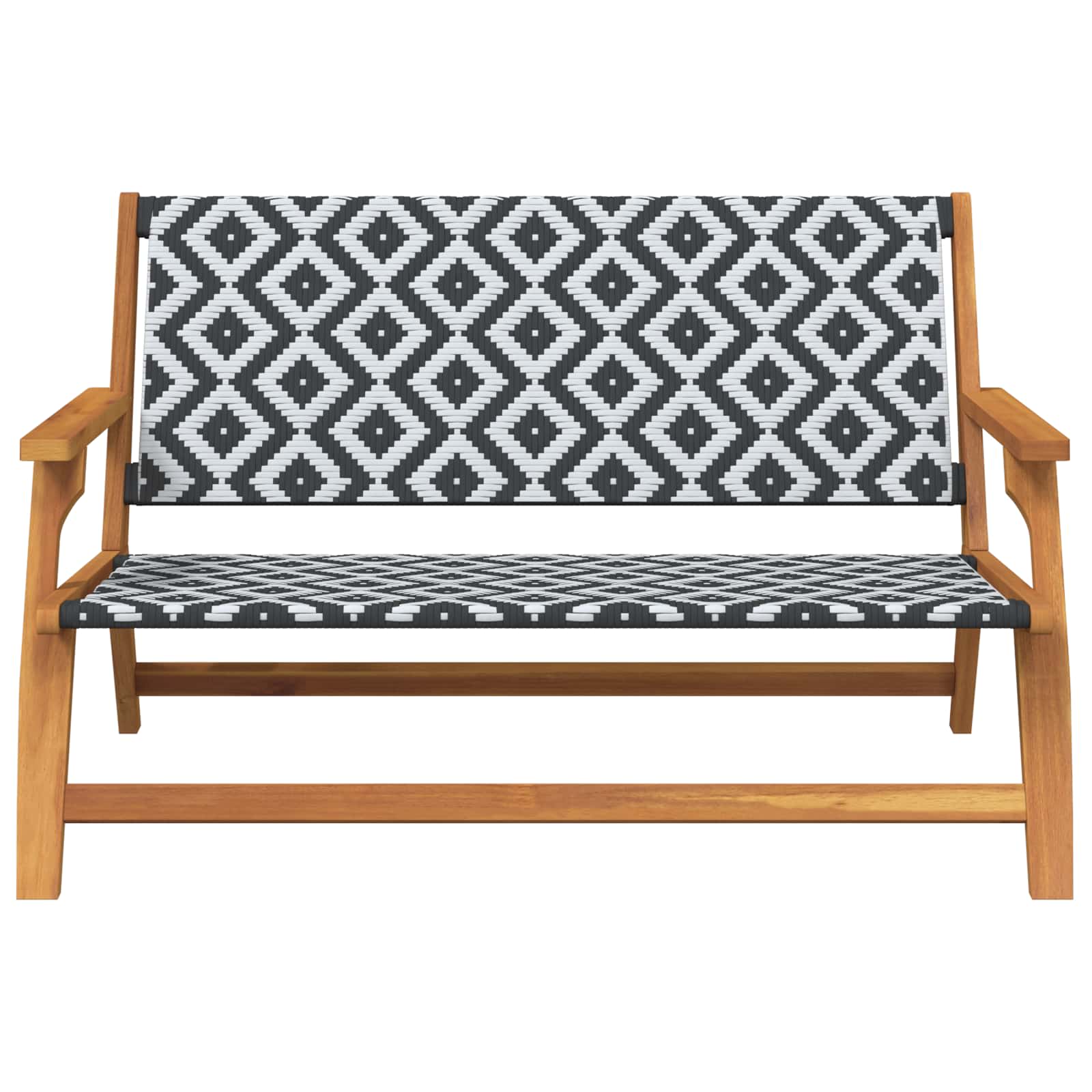 Garden Furniture Black and White 48.03 x 30.71 x 28.74 in