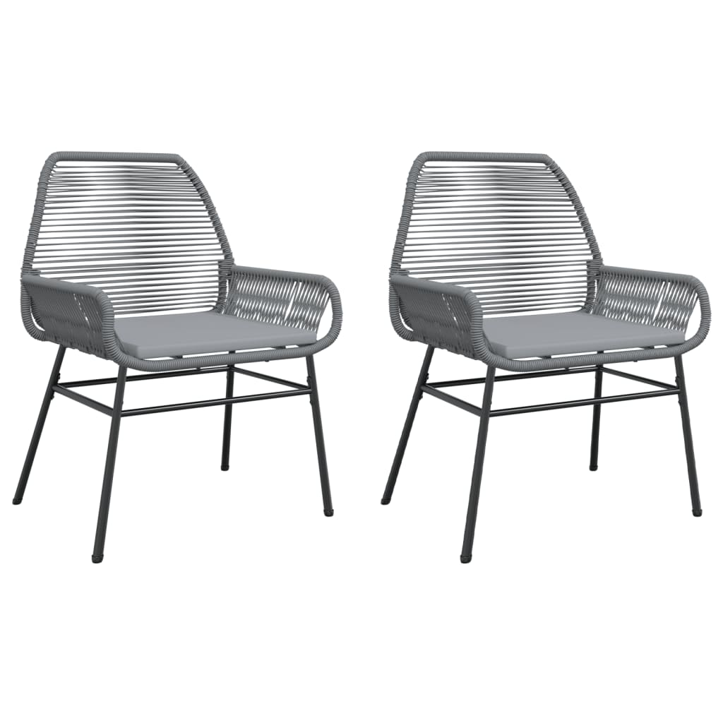 Garden Chair Grey PE rattan Medium Durable Garden Chair