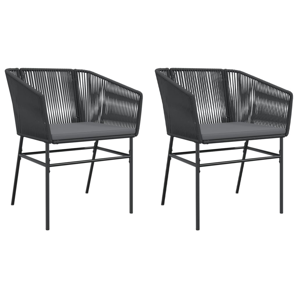 Garden Chair Black PE rattan Standard UV-resistant materials