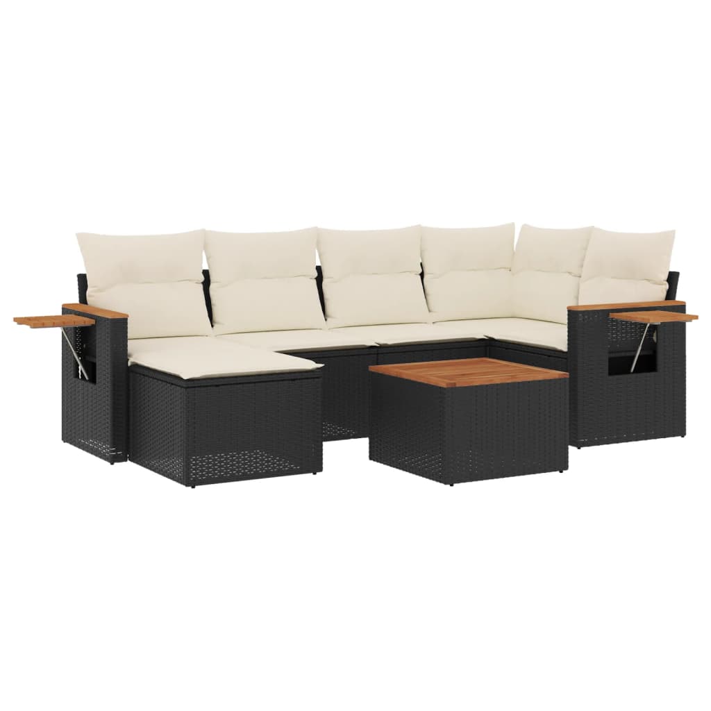 Garden Sofa Set Black