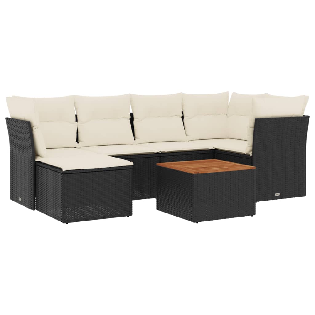 Garden Sofa Set Black